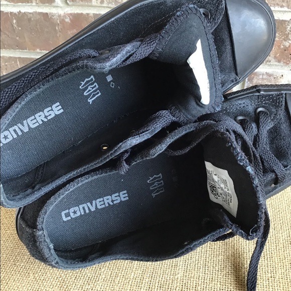 Converse All Stars Black Suede - Picture 6 of 8